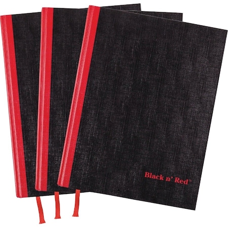 Black N Red Notebook, 8.5X12, 3Pk JDK400123487